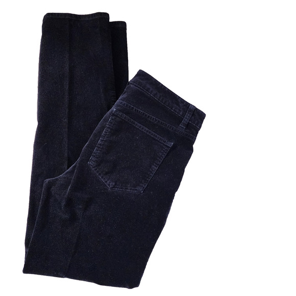 Talbots Womens Corduroy Straight Leg Pant Size 4 Mid Rise Stretch Blue Academia - Picture 3 of 8